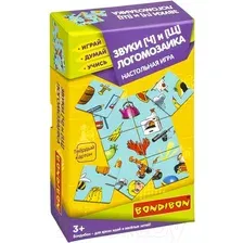 Настольная игра Bondibon Логомозаика. Звуки Ч и Щ. Играй. Думай. Учись / ВВ5548