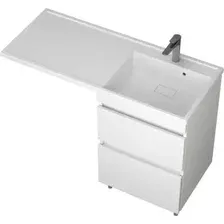 Uncoria Тумба с умывальником Магра 55 2 ящика + Paola Magenta 1200 R (белый)