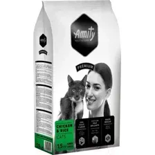 Сухой корм для кошек Amity Premium для стерилизованных кошек с курицей и рисом (1.5кг)