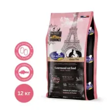Bon Appetit Корм для взрослых привередлевых кошек с лососем и курицей Adult Gourmand, 12 кг