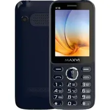 Кнопочный телефон Maxvi K18 (синий)