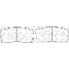 Тормозные колодки дисковые передняя ось NIBK PN6214