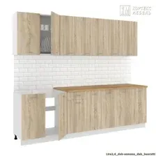 Готовая кухня Кортекс-мебель Корнелия Лира-лайт 2.6м (дуб сонома/марсель)