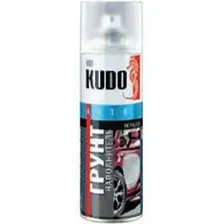 Грунт автомобильный Kudo 1К, акриловый, черный, 520 мл