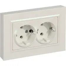 Розетка IEK Brite BR-R27-16-K36-F (жемчуг)