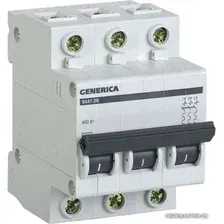 Выключатель автоматический Generica ВА 47-29 3Р 32А 4.5кА MVA25-3-032-C