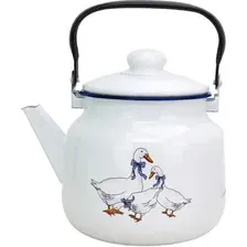 Чайник без свистка Эмаль Гуси 01-2713н/4М