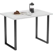 Кухонный стол Mio Tesoro Tako 92x50 (белый/черный)