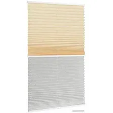 Плиссе Delfa Basic Crush СПШ-35501/3504 Basic Transparent (62x160, ваниль/белый)