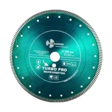 Диск алмазный 300х32 мм Turbo PRO Железобетон Trio-diamond TP178