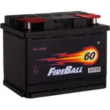 Автомобильный аккумулятор FireBall 60 R+ 510A 6СТ-60NR. (60 А/ч)
