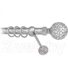 Карниз для штор Lm Decor Ажур 095 1р витой 25мм (сатин, 1.8м)