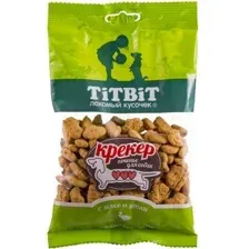 Лакомство для собак TiTBiT Крекеры с мясом утки 100 г