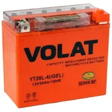 Мотоаккумулятор VOLAT YT20L-4 iGEL R+ (20 А/ч)