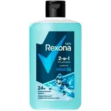 Гель Rexona Гель для душа и шампунь Men 2 в 1 Горный лед 750 мл