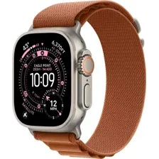 Умные часы Apple Watch Ultra 3 LTE 49 мм (титановый корпус, природный/терракота, текстильный ремешок размера L)