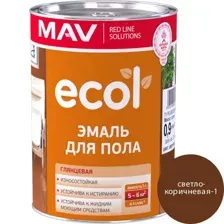 Эмаль ПФ-266 светло-коричневая ECOL для пола 1л (0,9кг)