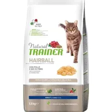 Корм для кошек Trainer Natural, Hairball Adult, курица, 1.5 кг