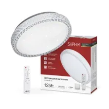 Светильник светодиодный COMFORT SAPHIR 125Вт 230В 3000-6500K 10000Лм 500x115 мм с пультом ДУ IN HOME 4690612059549