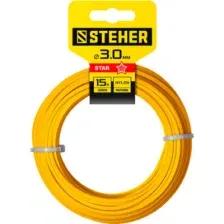 Леска для триммера Steher Звезда 3мм 15м / 75010-3.0