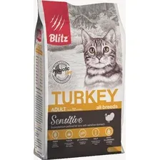 Сухой корм для кошек Blitz Sensitive Turkey Adult All Breeds (с индейкой) 2 кг