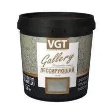 Состав лессирующий VGT "Gallery" полупрозрачный серебристо-белый, 0,9 кг