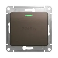 Выключатель проходной Systeme Electric Glossa GSL000863 (шоколад)
