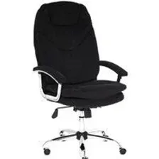 Кресло офисное Tetchair Softy Lux флок (черный)