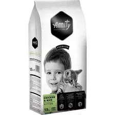 Сухой корм для кошек Amity Premium для котят с курицей и рисом (1.5кг)