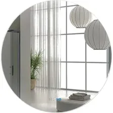 Пекам Зеркало Ring Fly 90x90 RingFly-90x90spcl (с подсветкой, с сенсором, подогревом, часами)