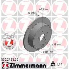 Тормозной диск ZIMMERMANN 530.2465.20 полный , задняя ось