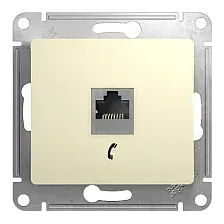 Розетка телефонная Systeme Electric Glossa GSL000281T