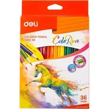 Набор цветных карандашей Deli Color Run / 00330 (36цв)