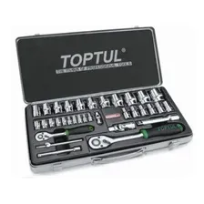 Набор трещотка с головками Toptul GCAD3402 34 предмета