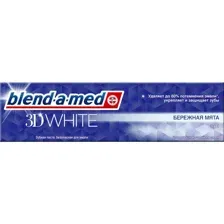 Паста зубная Blend-a-med 3D White, Бережная мята, 100 мл