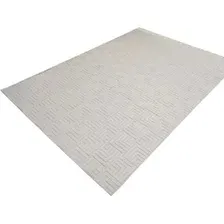 Ковер для жилой комнаты Radjab Carpet Сканди Сизаль Прямоугольник 10658A 12288RK (0.8x1.5, Krem/Krem)
