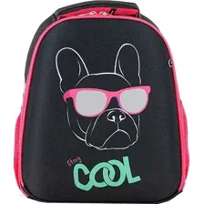 Школьный рюкзак Ecotope Kids Бульдог 057-540-120-CLR (черный)