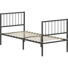 Кровать Домаклево Металика В4+В3 90х200 (черный)
