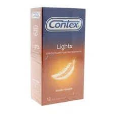 Презервативы CONTEX Lights особо тонкие, 12 шт