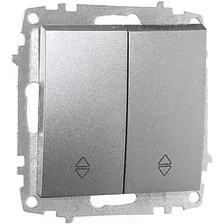 Выключатель проходной Elbi Zena-Vega 609-011000-211 (серебристый)