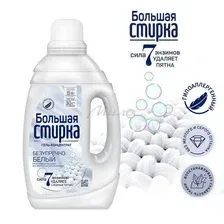 Гель для стирки Большая стирка White Концентрированный (1.2л)