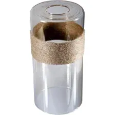 Плафон Элетех Цилиндр 34-100-в42/h 200 1070908764 (янтарь/коричневая нить)