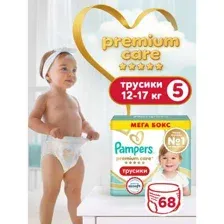 Трусики Pampers Premium Care 5 (12-17 кг) 68 шт.