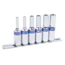 НАБОР ГЛУБОКИХ ТОРЦЕВЫХ ГОЛОВОК 3/8', TORX Е-СТАНДАРТ, Е4-Е14, 6 ПРЕДМЕТОВ KING TONY 3116PR