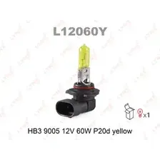 Автолампа P20d LYNXAUTO L12060Y 12