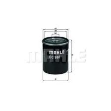 Фильтр масляный MAHLE OC986