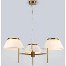 Люстра Ambrella LH72471/3 BS/WH (латунь/белый)