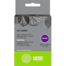 Картридж CACTUS CS-TZE651 (аналог Brother TZE651)