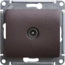 Розетка телевизионная Schneider Electric Glossa GSL000892 (шоколад)