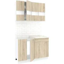 Готовая кухня Кортекс-мебель Корнелия Экстра 1.2м (дуб сонома/марсель)